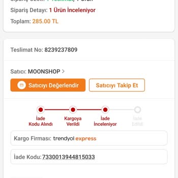 Trendyol Ayıplı Üründe İade Hakkımı Kullandırmadı