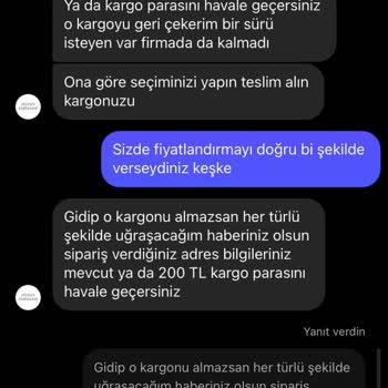 Pelinin Elbiseleri (İnstagram) Diksiyon, Kötü Satıcı, Aşağılama, Fazla Ücret Alımı