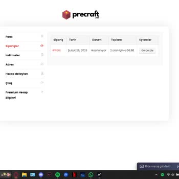 Precraft.net Üzerinden Aldığım 2 Adet Hesap (mc) 1 Yıldır Gelmiyor.