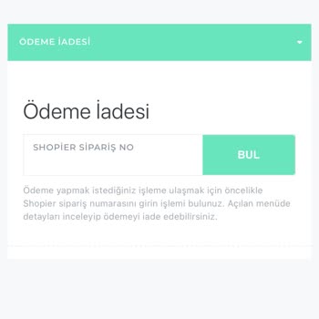 Shopier Sipariş İptal Çanta Siparişi