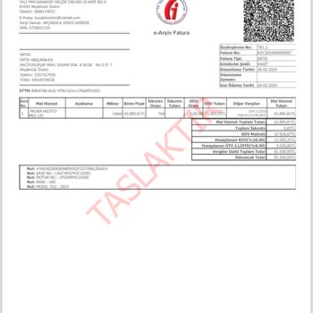 Arora Motor Yedek Parça Verilmeme Şikayeti