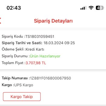 Arzum Kargoya Ürünleri Zamanında Teslim Etmiyor
