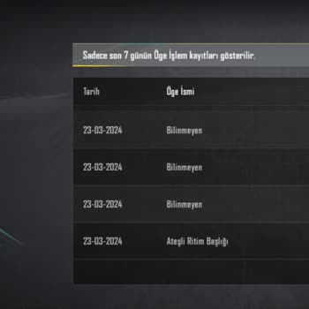 PUBG (Pubgmobile.com) İtfaiyeci Seti Satın Alma Sorunu