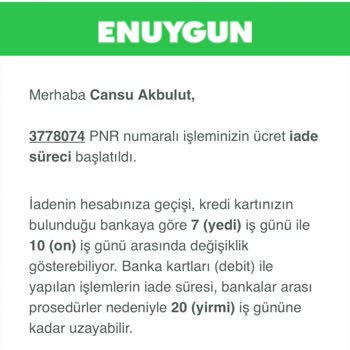 Enuygun.com Biletimin İzinsiz İptali Ve Müşteri Hizmetlerinin İlgisizliği