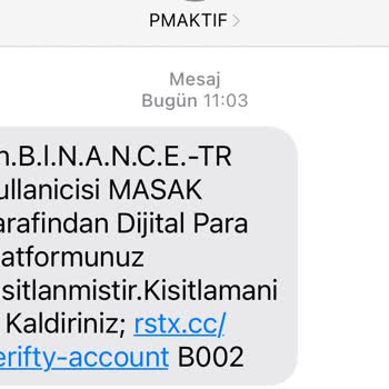 MASAK Hesap Kısıtlaması Binance