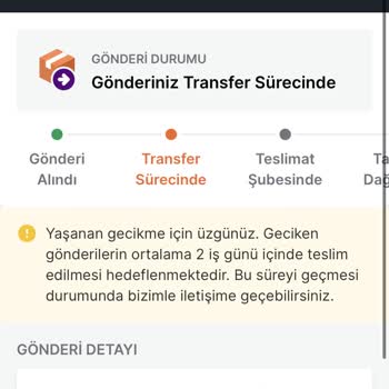 Trendyol Express Transferde Bekletilen Kargolar