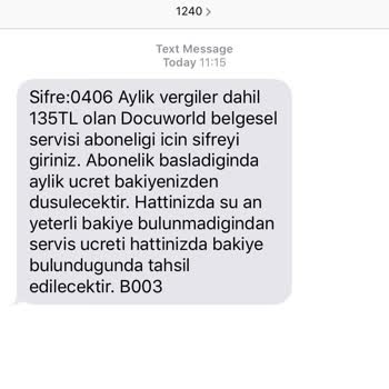Vodafone 1240 İstenmeyen Abonelik