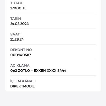 Exxen Deneme Üyeliğinden Sonra Sormadan Para Çekti