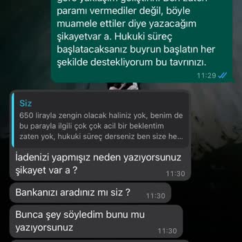 Cocopelli Gelmeyen Ürün, Yapılmayan İade.