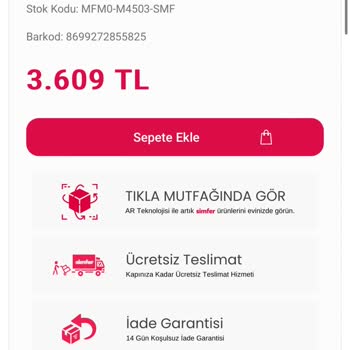 Simfer 14 Gün Koşulsuz İade Reddi