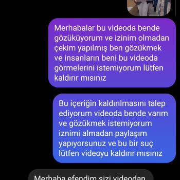 Çarşı İstanbul İzinsiz Video Paylaşımına Karşı Şikayetim