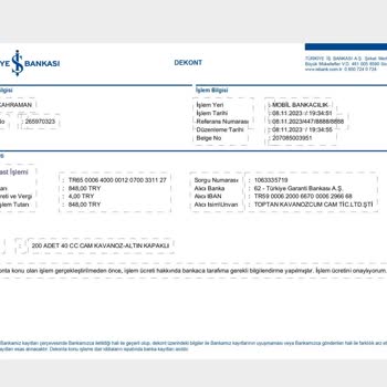 Toptan Kavanozcum Cam Ltd Şti Adlı Kavanoz Tedarikçisi Den Şikayet