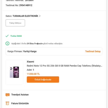 Trendyol'da Satın Aldığım Telefon Sorunu