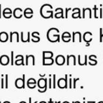 Garanti BBVA Bonus Kart Haksız Kampanya Kriteri