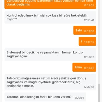 Migros Sanal Market Sipariş İptali