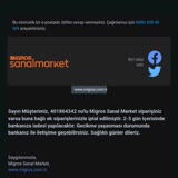 Migros Sanal Market Sipariş İptali