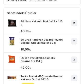 Migros Sanal Market Sipariş İptali