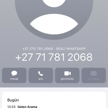 WhatsApp +27 Güney Afrika Numaralı Telefon Araması