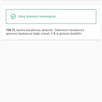 Sahibinden Param Güvende İle Satılan Ürünün Parası Hesaba Geçmedi