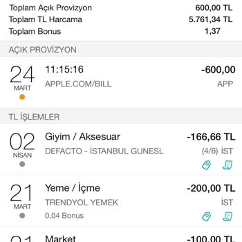 Garanti BBVA Kodsuz İşlem Yapılmış
