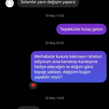 serbestbolge Daha Eski Model Kamera Gönderip Değişim Yapmıyorlar