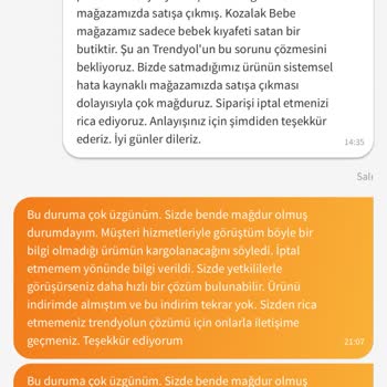 Trendyol, Kozalak Bebe Mağazası Siparişimi Göndermiyor!