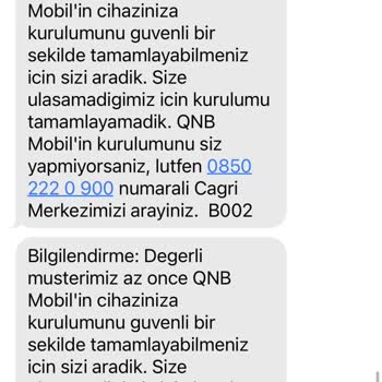 QNB Yeni Müşteri Mobile Giremiyorum