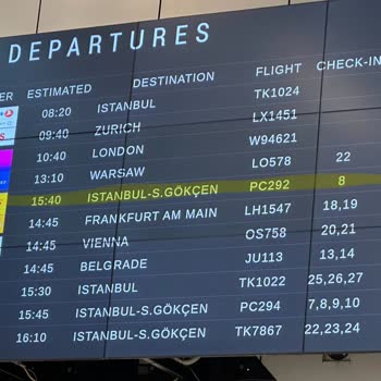 Pegasus Havayolları Rötarlı Saraybosna-İstanbul Uçuşu