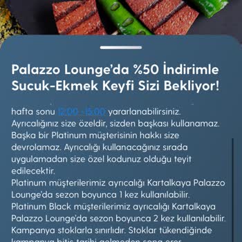 Turkcell Palazzo Platinum... Ayrıcalıklar Diyor Ama Faydalanılmıyor