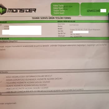 Monster Bilgisayar Fişe Taktığımda Dumanlar Çıkararak Yandı