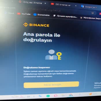 Binance "Ana Parola İle Doğrulayın" Ve İşleminiz Zaman Aşımına Uğradı.