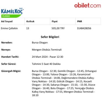 Obilet M. Hizmetlerine Bağlanamıyorum