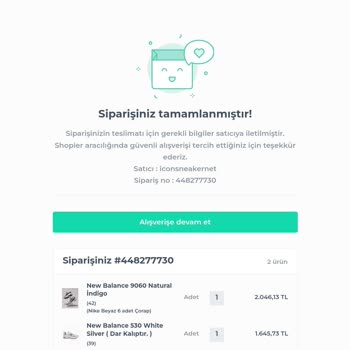 Shopier İcon Snekars Satıcısı