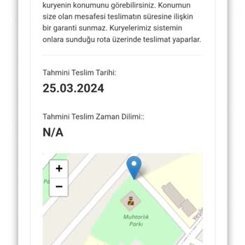 AGT Kurye (aynigunteslim.com) Kargom Mevcut Konumda Tavaf Ediyor!