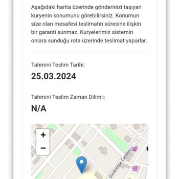 AGT Kurye (aynigunteslim.com) Kargom Mevcut Konumda Tavaf Ediyor!