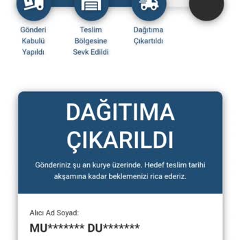 AGT Kurye (aynigunteslim.com) Kargom Mevcut Konumda Tavaf Ediyor!