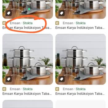 Emsan 8 Parça Karya Çelik Tencere