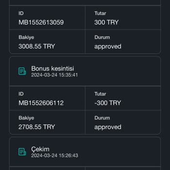 Xslot Çekim Talebi Red