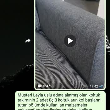 Venti Mobilya Edremit Nevada Mağazasından Alınan Venti Marka Koltuk Takımı Kötü