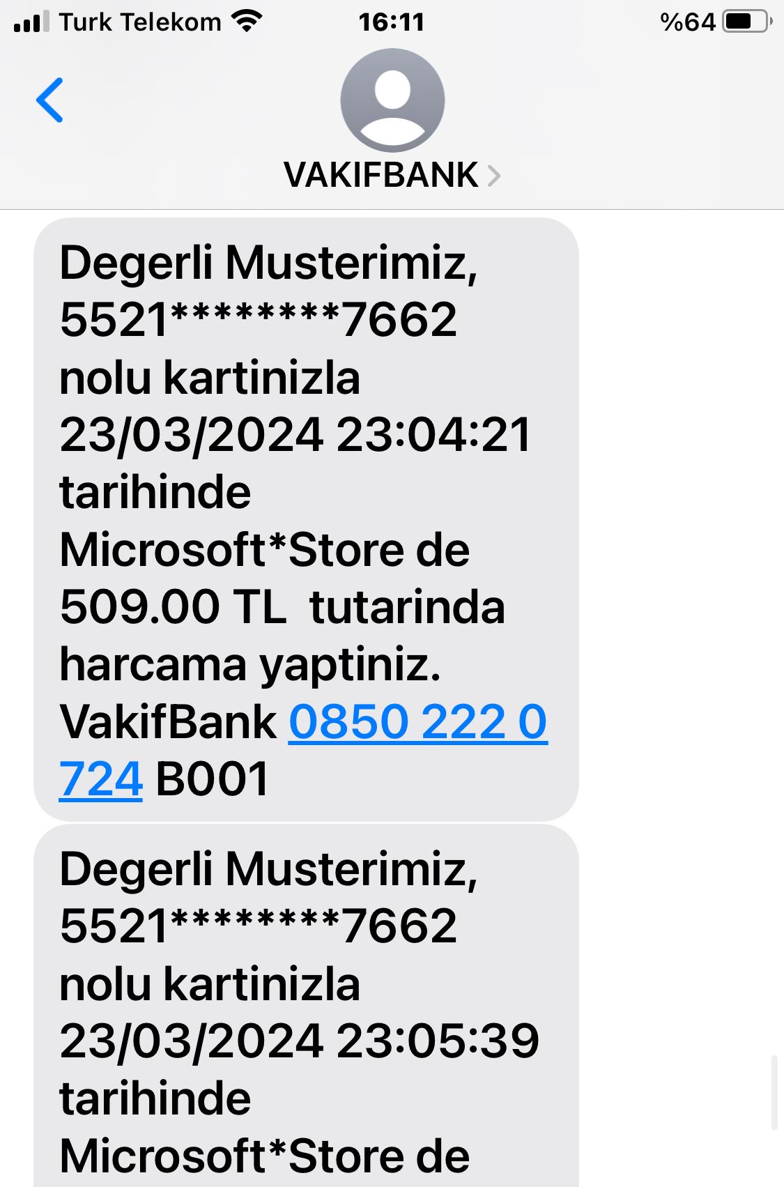 Microsoft store m kerrer harcama ikayetvar