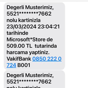 Microsoft Store Mükerrer Harcama