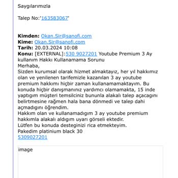 Turkcell Tarifeye Ek 3 Ay Youtube.com Premium Paket Kullanamama Sorunu
