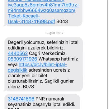 Kamil Koç Ücret İadesi Sefer İptali
