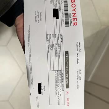 Boyner İncelemeye Giden Ürünümden Haber Yok
