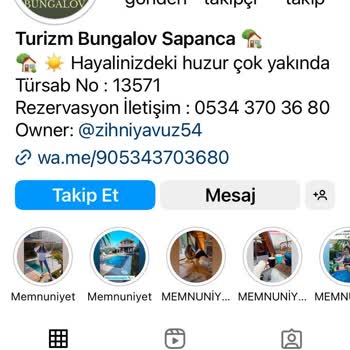 Turizm Bungalov Sapanca Mağdur Edildim