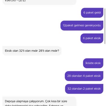 Getir Ürünleri Eksik Getiriyor Sonra Eksik Ürünü İnkar Geliyor