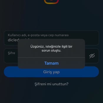 Instagram Uygulama Hatası