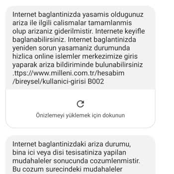 Milleni İnternet Hızı Ve Haksız Servis Ücreti Talebi