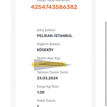 Özel Eşyamı Karıştıran Aras Kargo