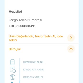 hepsiJET E Bebekten Verdiğim Siparişin Gelmemesi